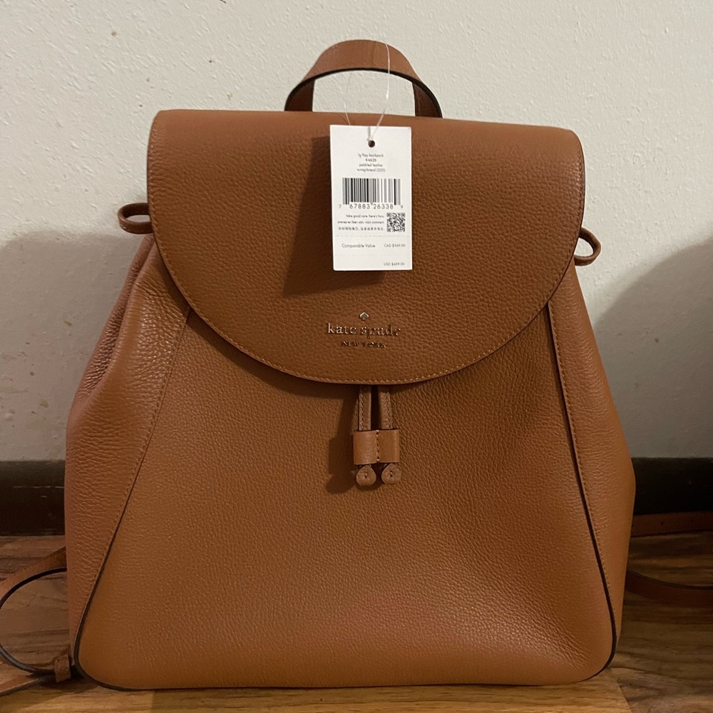 Kate Spade Brown Large Backpack
